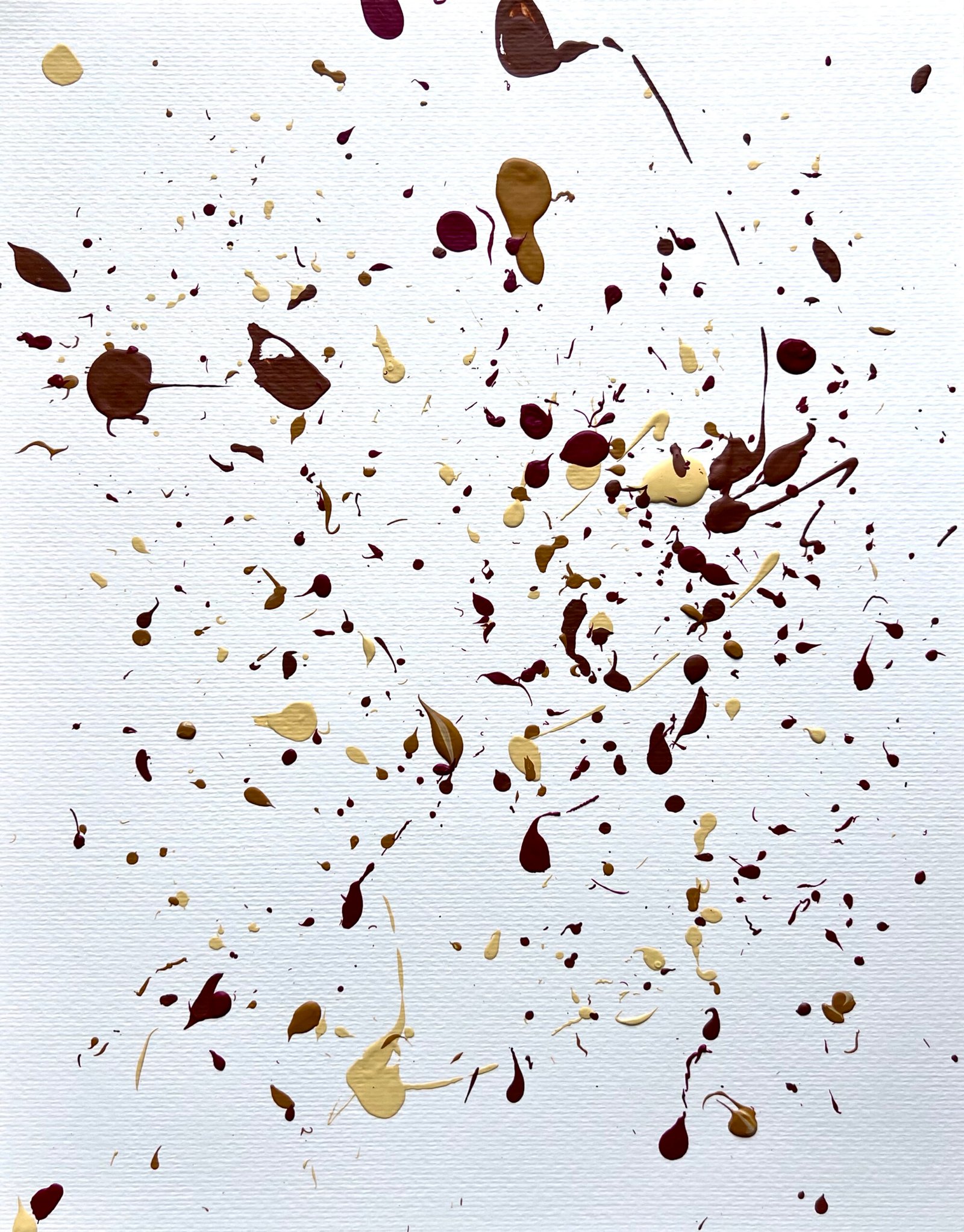 Bright. Airy. Eclectic. Free Spirited.  Magenta. Violet. Yellow. Metallic Green.   Acrylic on canvas paper. Sept 10, 2024. 11 x 14 inches.  Physical included. Unframed.  Note: Physical and NFT are a package that should not be sold separately.